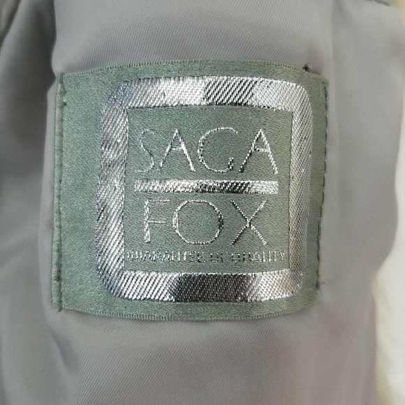 Saga Fox Finland Blue Fox Fur Womens Coat Jacket - Picture 5 of 8